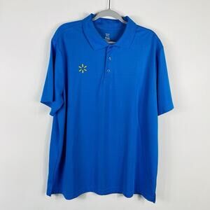 Walmart Men's Size XL Employee Short Sleeve Polo Shirt Blue